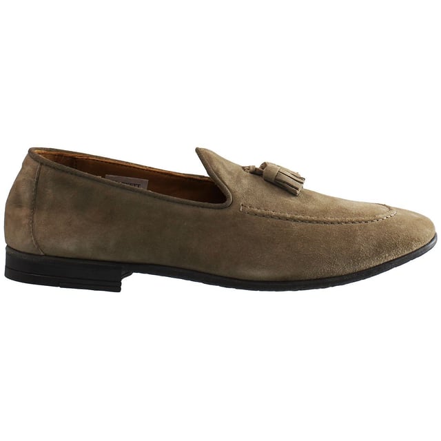 Hackett Tassel Roll Zapatos marrones para hombres Zapatos de cuero de gamuza marrón de gamuza marrón Hackett Tassel HMS20911 951