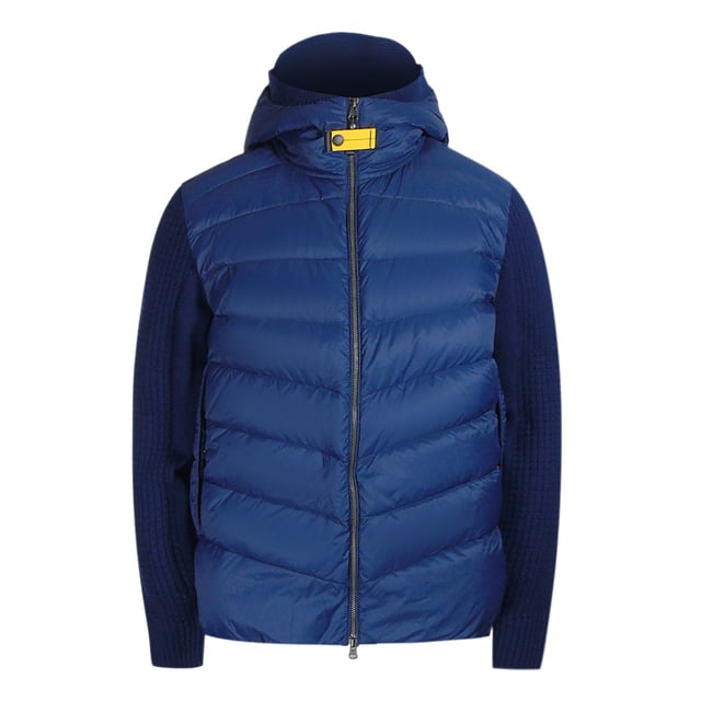 Mantengase abrigado y elegante con la chaqueta azul marino de Parajumpers. Este lujoso abrigo esta confeccionado con un tejido ligero y aislante que retiene el calor y protege contra los elementos. No sacrifiques el estilo por la comodidad: !haz una declaracion!, Relleno: 90% plumon de pato, 10% plumas de pato Material superior: 100% poliamida, ajuste regular, cierre de cremallera, azul marino, brazos hechos de 100% lana merino extrafina, Abrigo azul, chaqueta azul marino