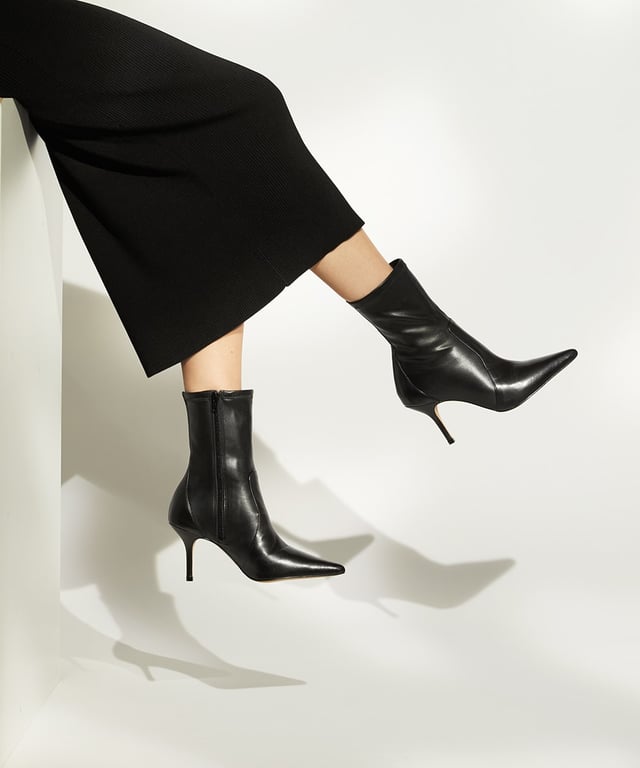 Dune black sock boots outlet