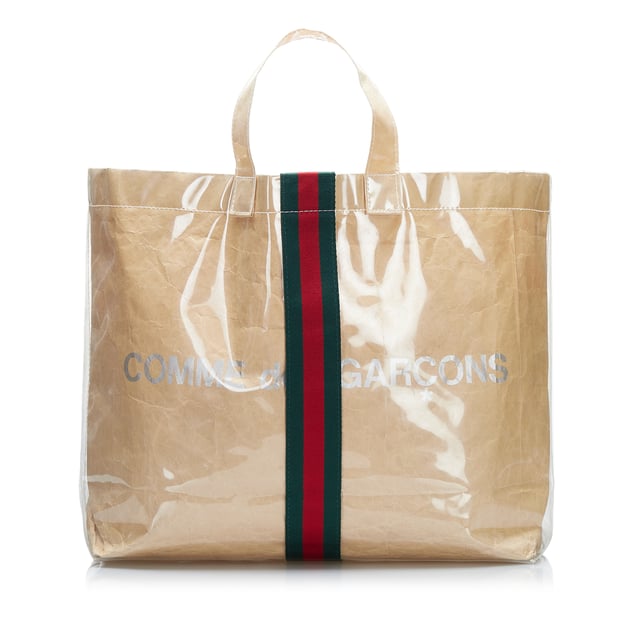 Vintage Gucci Gucci x COMME des GARCONS Shopper Tote Brown