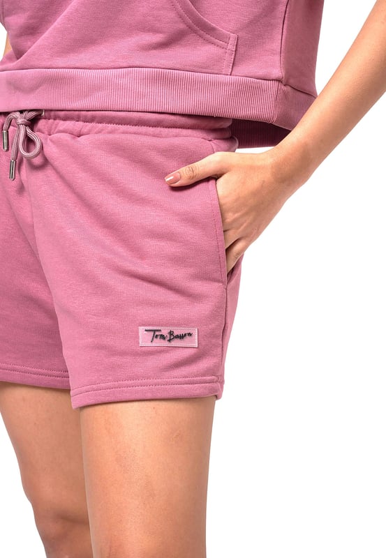 Tom Barron Damen-Sommer-Trainingsanzug-Set mit kurzer Hose und ärmellosem Oberteil