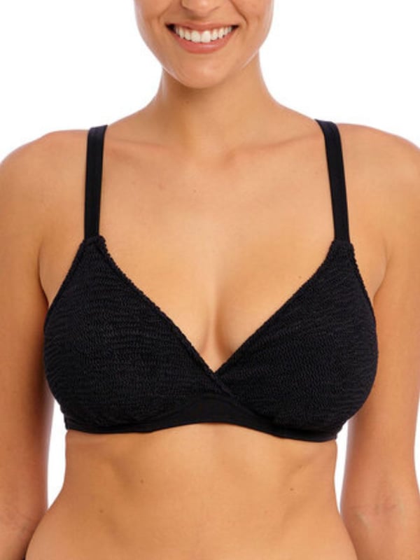Ibiza Waves Underwired Plunge Bikini Top.  With a flexible fit underwire and a gathered outer cup. This product is recommended as hand wash only.