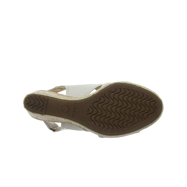 Geox Donna Janira C Womens White Wedges