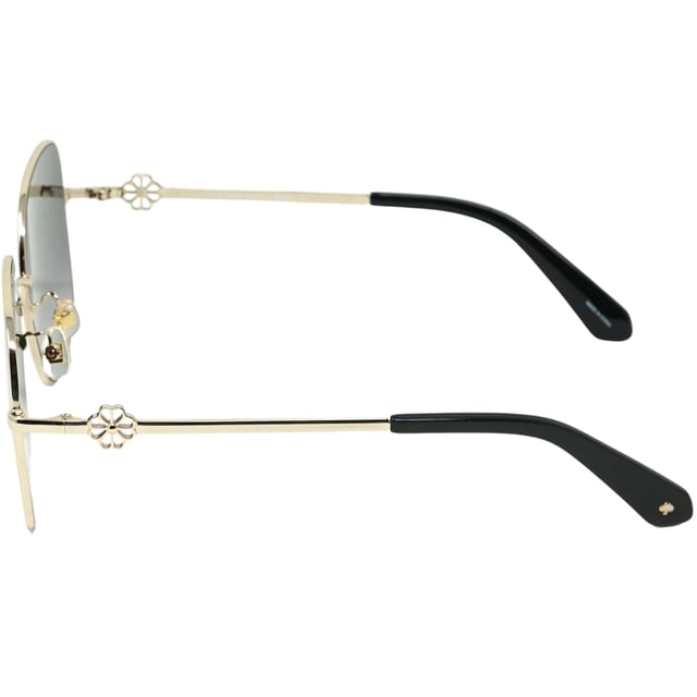 Kate Spade Tayla/F/S 0RHL 9O Gold Sunglasses. Defy the ordinary and seize the spotlight with these Kate Spade Sunglasses. Featuring a modern Kate Spade Tayla/F/S 0J5G HA Gold frame, these shades let you make a statement of daring style. Live life on the edge - and look good doing it!. Nose Bridge Width = 18mm, Lens Width = 59mm. Arm Length = 145mm. 100% Protection Against UVA & UVB Sunlight and Conform to British Standard EN 1836:2005, Sunglasses, Sunglasses Case, Cleaning Cloth and Care Instructions all Included. Kate Spade Tayla/F/S 0RHL 9O Sunglass