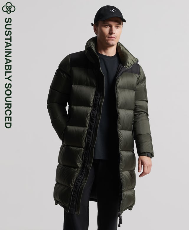 Down longline hotsell jacket