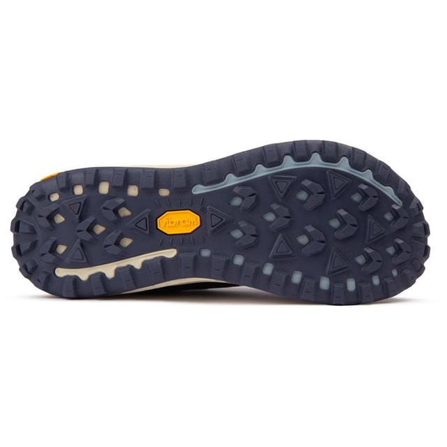 Zapatillas Merrell antora 3 de mujer en color azul y suela de goma.