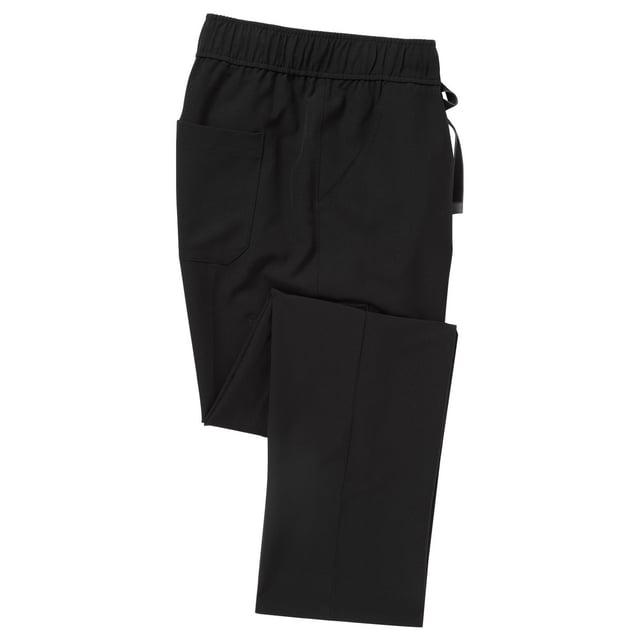 42% Polyester, 33% Recycled Polyester, 19% Viscose, 6% Elastane. Design: Contrast Detail. 210gsm. Fastening: Button, Zip Fly. Fabric Technology: Breathable, Crease Resistant, Durable, Flexible, Four Way Stretch, Moisture Wicking. Easy-Care. Pockets: 2 Side Pockets, 2 Thigh Pockets, Zip, Patch, 2 Patch Pockets. Waistline: Drawcord, Elasticated. Sustainability: Amfori, BSCI, Made from Recycled Materials, RCS Certified. Hem: Side Vents.