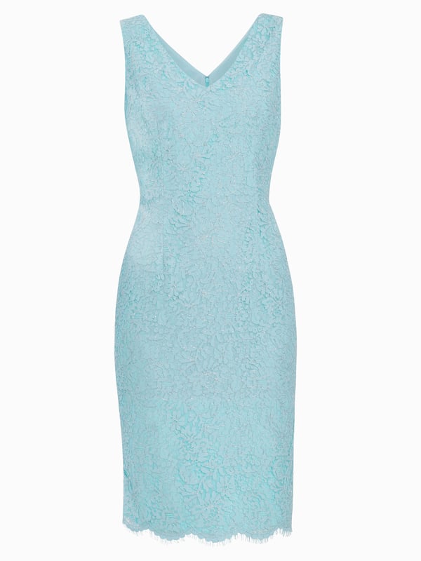 Gina bacconi blue lace cheap dress
