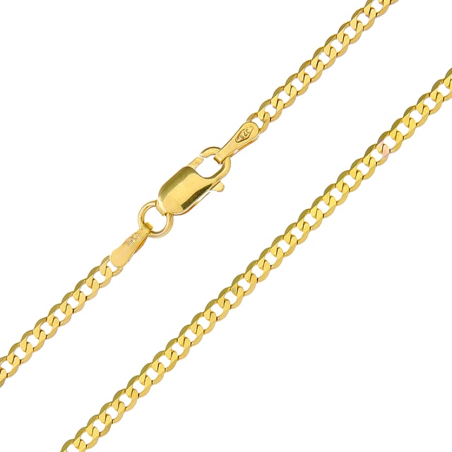 9K (375) Yellow Gold: 2.35gr; # Dimension: 51cm x 0.18cm