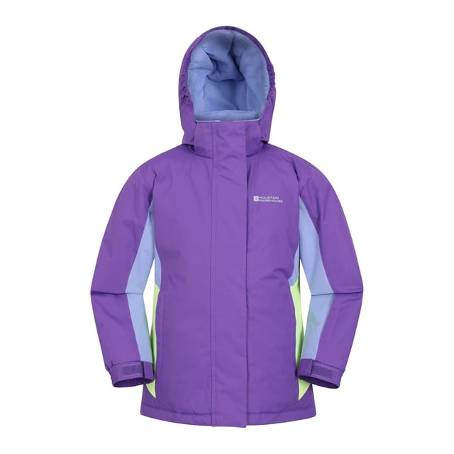 Lining: Fleece. Design: Contrast, Logo. Fabric Technology: Durable, DWR Finish, Snowproof, Water Resistant. Cuff: Elasticated, Touch Fastening Tab. Neckline: Hooded. Insulated, Snowskirt. Sleeve-Type: Long-Sleeved. Hood Features: Adjustable, Grown On Hood. Pockets: 2 Side Pockets, Zip, 1 Internal Pocket. Fastening: Full Zip, Stud, Touch Fastening. 2-3 Years: 22 in. 3-4 Years: 22.5 in. 5-6 Years: 24 in. 9-10 Years: 28.5 in. 13 Years: 33 in. 7-8 Years: 26 in. 11-12 Years: 31 in.