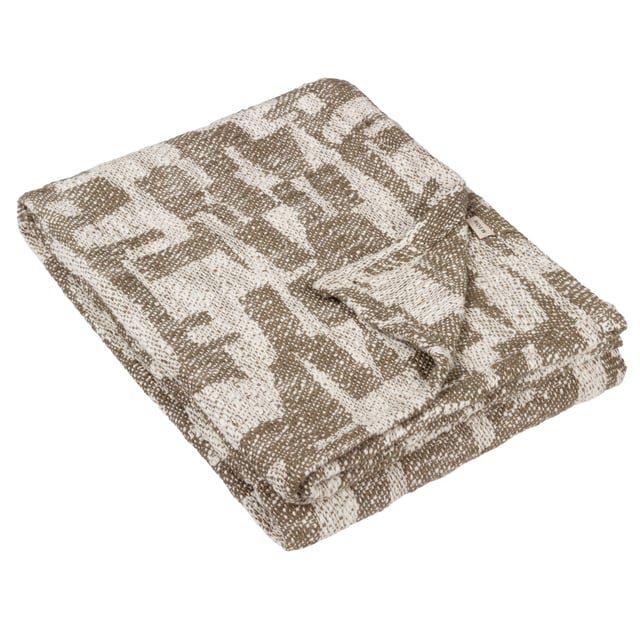 Inspired by modern and minimalist art, the Ola throw features abstract shapes on a soft handled woven jacquard base, in a range of muted earth tones. Ideal for creating a relaxed look in a modern, neutral interior.