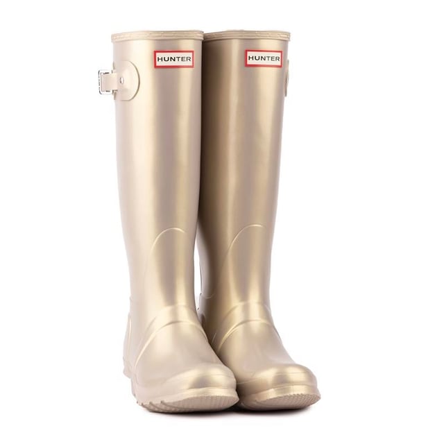 Gold hunter wellies on sale