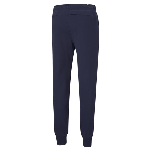 PRODUCT STORY: With a sleek, slightly tapered leg that's as ready for the streets as the sheets, these perfect sweatpants will keep you looking fierce no matter what's on the agenda. FEATURES & BENEFITS: Recycled Content: Made with at least 20% recycled material as a step toward a better future  DETAILS: Regular fit; Side pockets; Ribbed cuffs; Elasticated waistband with internal drawcord for customised comfort; PUMA branding at left thigh