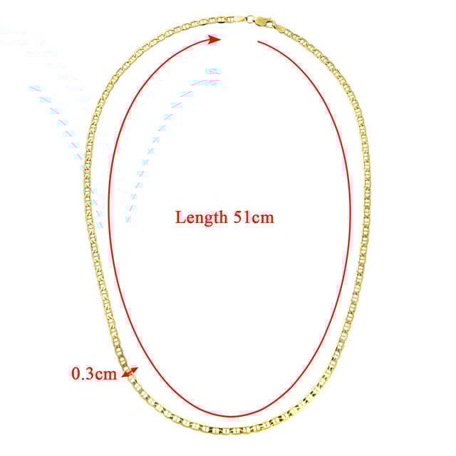 9K (375) Yellow Gold: 3.7 gr