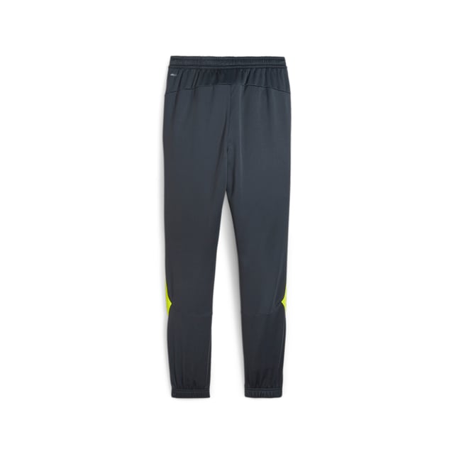 PRODUCT STORY: Pull on the KING Pro Training Pants and complement your new KING ULTIMATE football boots. These pants feature performance material that wicks away moisture, so you'll stay dry even as you're working up a sweat on the training ground or the pitch. FEATURES & BENEFITS: dryCELL: Performance technology designed to wick moisture from the body and keep you free of sweat during exercise; Made with 100% recycled material excluding trims & decorations as a step toward a better future.. DETAILS: Regular fit; Elastic cuffs and waistband; PUMA cut and sewn Formstrip inserts on lower leg panels; Cat logo and KING logo rubber print executions.