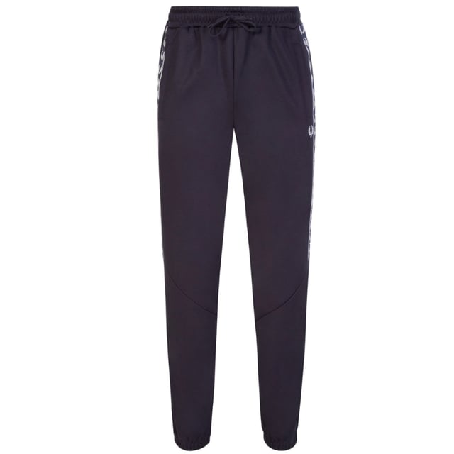 Fred Perry T3515 608 Tape Track pants Navy Blue Sweat Pants. Fred Perry Navy Blue Pants. 2 Side Pockets, 54% Polyester, 46% Cotton. Drawstring Waistband. Fred Perry Logo Down Legs. Style Code: T3515 608