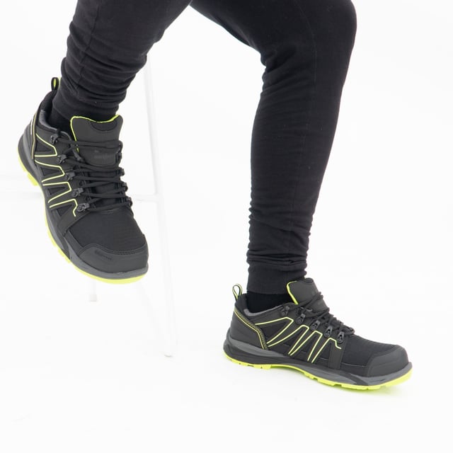 ADDVIS LOW Mens Safety Trainers Black/Yellow Helly Hansen ADDVIS LOW Mens Safety Trainers Black/Yellow
Upper Material: Leather/Fabric
Lining Material: Textile
Sole Material: Rubber
Closure/Fastening: Lace-Up
Features: Comfort
Toe Shape: Round
Shoe Width: Regular
Item Weight: 1.386 KG
Heel Height: Flat (Under 2.5cm)
Trainer Style: Safety Trainers
Safety Features: Composite Toe Cap,Anti-Penetration Mid Sole,Slip Resistant Sole
Safety Standard: EN 20345 S3
Product Code: 78233_993