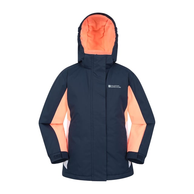 Lining: Fleece. Design: Contrast, Logo. Fabric Technology: Durable, DWR Finish, Snowproof, Water Resistant. Cuff: Elasticated, Touch Fastening Tab. Neckline: Hooded. Insulated, Snowskirt. Sleeve-Type: Long-Sleeved. Hood Features: Adjustable, Grown On Hood. Pockets: 2 Side Pockets, Zip, 1 Internal Pocket. Fastening: Full Zip, Stud, Touch Fastening. 2-3 Years: 22 in. 3-4 Years: 22.5 in. 5-6 Years: 24 in. 9-10 Years: 28.5 in. 13 Years: 33 in. 7-8 Years: 26 in. 11-12 Years: 31 in.