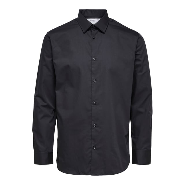 Camisas seleccionadas para hombre. Las camisas están hechas de 100% algodón y tienen un corte regular fit.  Marca: SelectedNombre del modelo: 5-Pack Regular Fit DesignCategoría: camisas para hombreComposición: algodónColor: negro