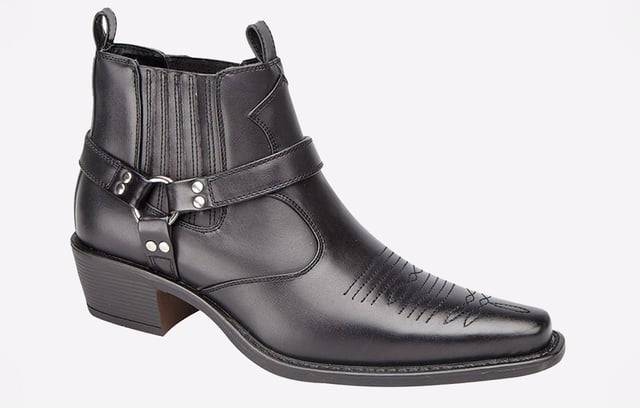 Add style to your attire with the US Brass Eastwood Cowboy style boots, these ankle boots are sure to turn heads for all of the right reasons- PU
- Ankle Cowboy Boot
- Concealed Gusset
- PVC Sole