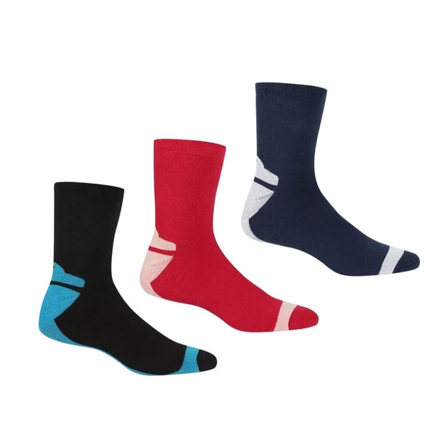 97% Polyester, 3% Elastane. Design: Assorted Designs. Fit: Comfort. Hardwearing, Quick Dry. Anti-Bacterial, Durable.
