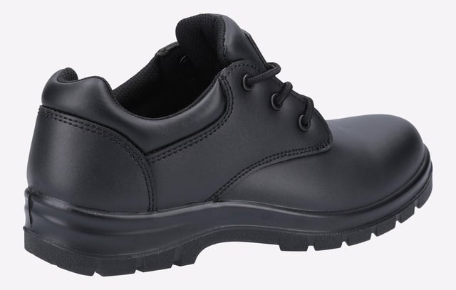 Amblers have added a metal-free, water-resistant tough shoe to their ever-expanding Sophie Collection. The AS715C AMELIA has a 200J fibre glass composite impact and compression resistant toe cap and a non-metallic midsole for underfoot protection, ensuring you stay safe and protected on-site.
- Metal-free, water-resistant women's safety shoe- 200J fibre glass composite impact and compression resistant toe cap- Anti-penetration non-metallic midsole for underfoot protection - min. 1100N- All eyelets and components are completely metal-free- Designed for the women's foot with ergonomically shaped comfort EVA footbed- Deep padded PU collar and padded PU tongue- Breathable mesh lining- Antistatic construction ideal for floorings such as in airports and supermarkets- Durable dual density PU outsole with injected PU midsole for enhanced comfort- EN ISO 20345:2011 S3 SRC European safety rating