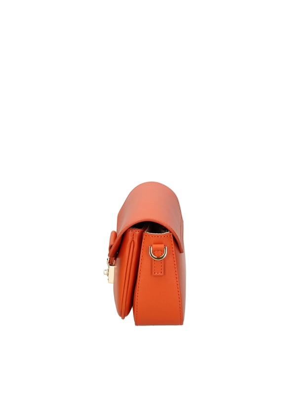 Crossbodytas voor dames met druksluiting. één open binnenzak. afwezige externe zakken. verstelbare en afneembare lederen schouderband. ontbrekend handvat. twee binnenvakken.  extern materiaal. gevoerd met 70% katoen - 30% polyester binnenkant. Afmetingen: 18x12x5,5 cm. Gemaakt in Italië