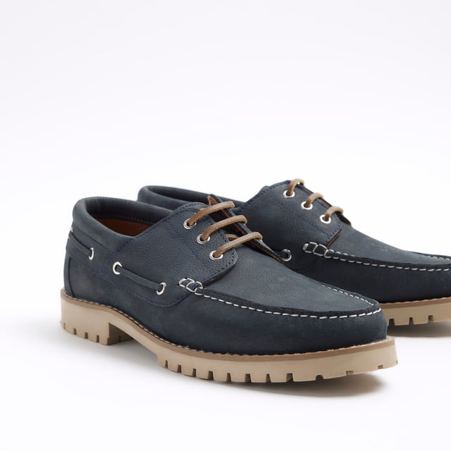River island mens boat shoes hot sale