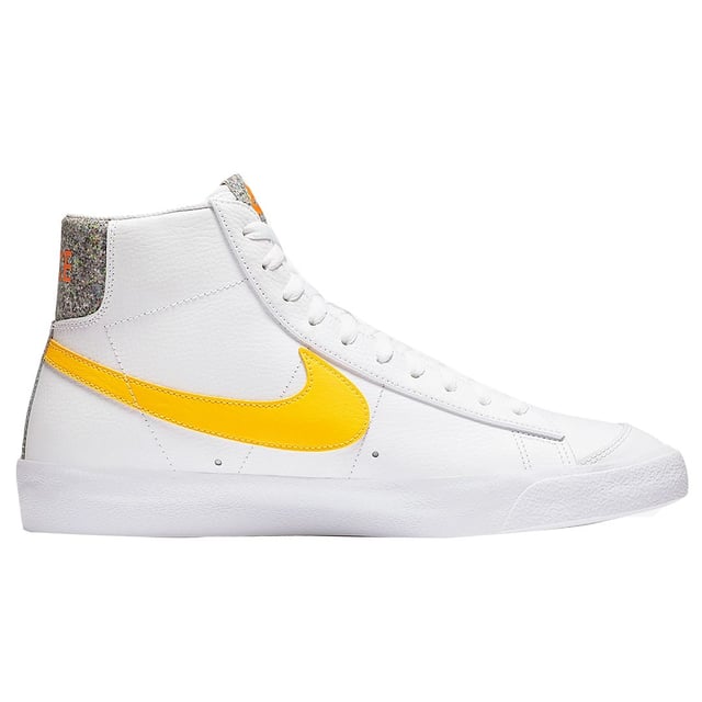 Nike blazer trainers store in white and yellow