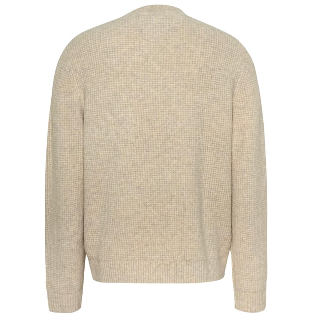 Heren sweater van het merk Tommy Jeans. De sweaters van Tommy Jeans zijn gemaakt van biologisch katoen en polyester, en hebben een normale pasvorm. Het zachte katoen zorgt voor een heerlijk draagcomfort.  Merk: Tommy JeansModelnaam: Waffle SweaterCategorie: heren sweaterMaterialen: biologisch katoen, polyesterKleur: beige