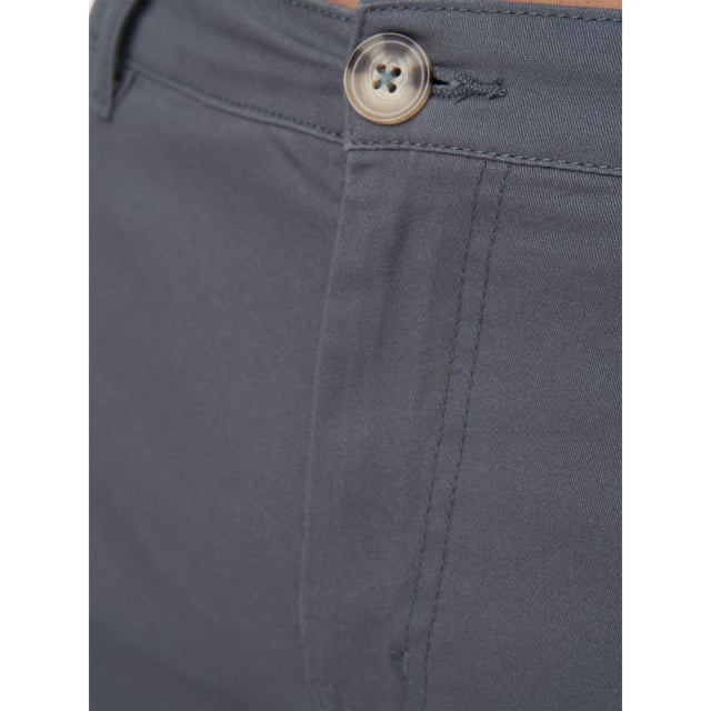 98% Polyester, 2% Elastane. Fabric: Canvas, Stretch. Design: Logo. Pockets: 2 Side Pockets, 2 Back Pockets, Jet Pocket, Buttoned. Fastening: Button, Zip Fly. Style: Chinos. Back Yoke, Belt Loops, Darted, Gripping Inner Waistband, Mock Horn Buttons, Self Fabric, Twin Needle Stitch.