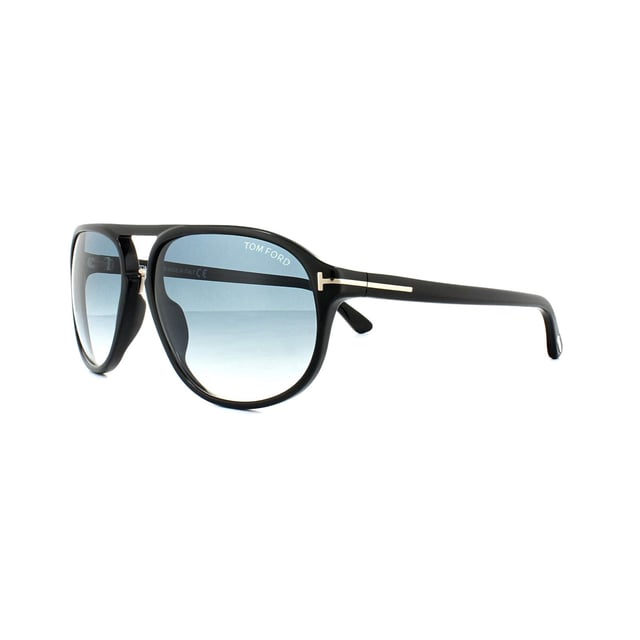 Tom Ford Sunglasses 0447 Jacob 01P Shiny Black Green Gradient Tom Ford Sunglasses 0447 Jacob 01P Shiny Black Green Gradient