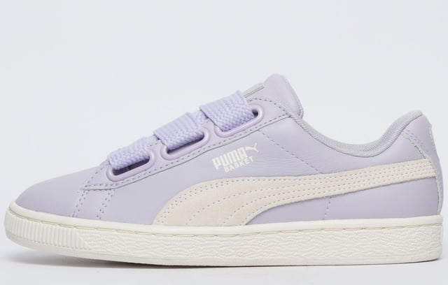 Puma Classic Leather Basket Heart Womens Girls
