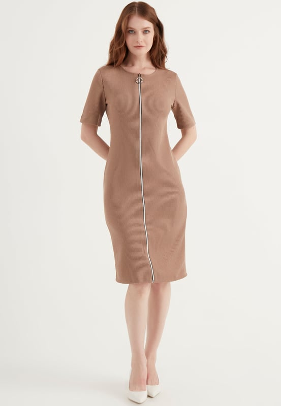 Kleid Ärmellos Reißverschluss Casual main image 0