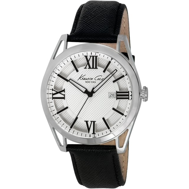 Kenneth Cole IKC8072 - Damenuhr Quarz aus Edelstahl• Material: Edelstahl• Glas: Mineral• Armband: Leder• Farbe: Silber• Wasserbeständigkeit: 0 m (0 ATM)• Gehäusegröße: 44 mm