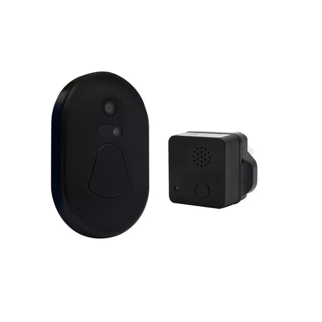 Aquarius Wireless Wifi Smart Home Security Camera Realtime Video Doorbell, Black

WI-FI CONNECTION: Keeping your doorbell always online. This smart doorbell is free from wires. Easy to install & just connect to your Wifi. You can sit on your couch or lie on your bed seeing and talking to the visitor in front of your door. See clearly on every face at your door, never to be afraid to open the door.
SMART NIGHT VISION: Support night vision, equipped with a high-definition infrared night vision camera, provide clear sight at the dark condition. A smart video doorbell system allows you to see, hear, and speak to any visitors from your phone & tablet at any time in any place. Monitor your home from anywhere in life with infrared night vision. 
COMPATIBLE: Compatible with Android and iOS mobile phones and tablets. One doorbell can connect with multiple mobile devices at the same time.
ANTI-THEFT DESIGN: Anti-theft alarm function, when the outdoor unit leaves the wall, the indoor unit will be issued an alarm. Real-time alert of visitors arrival once the doorbell is pressed and real-time video transmission of the visitors. Voice intercom, talk, and listen to your guests through this doorbell.
EASY TO INSTALL & NO BATTERY REQUIRED: This wireless doorbell camera is totally battery-free. The plug-in receiver the transmitter is self-powered. Wireless network connection, No need to consider power or network cable problems. Easy to mount, can be easily installed with adhesive paste or screw.

Features :
Home security is made easy.
No wiring is required.
Night vision and intelligent alerts.
Visiting recording.
Wireless smart Wifi connectivity.
Real-time audio and video communications.
Specifications :
Product Dimension : 11x14x5cm
Brand: Aquarius
Material: Plastic

Package Includes: Aquarius Wifi Smart Home Security Camera Doorbell, Black