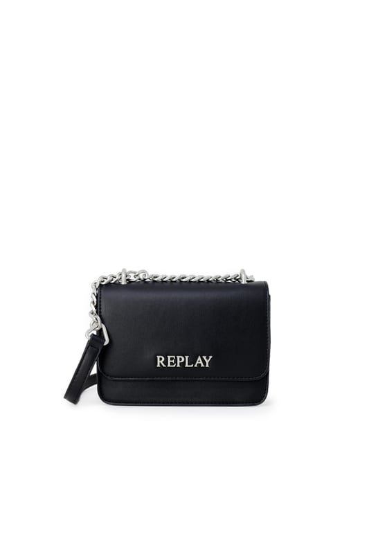Marca: Replay  
Género: Mujeres  
Tipo: Bolsos  
Temporada: Otoño/Invierno  
Color: Negro  
Patrón: Liso  
Cierre: Clip  
Tamaño (cm): 14x20x7  
Detalles: Bolsos de hombro  
Composición: 100% poliuretano  
Lavado: Lavable a máquina a 30°  
Material: poliuretano  