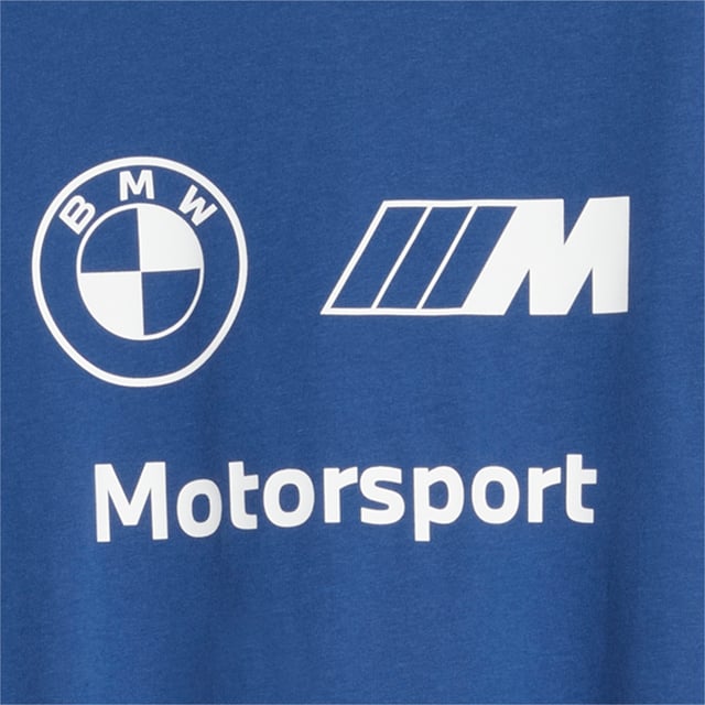 PRODUCT STORY: Step out in this t-shirt reflecting the high-performance and cutting-edge technology of BMW M Motorsport. In seasonal colours with a large placement print, it styles easily back across the entire collaboration.  FEATURES & BENEFITS: Made with at least 20% recycled material as a step toward a better future. DETAILS: Regular fit, Crewneck, BMW M Motorsport insignia printed on the chest, PUMA Cat Logo on the right sleeve, PUMA Youth: Recommended for juniors between 8 and 16 years, Unisex,