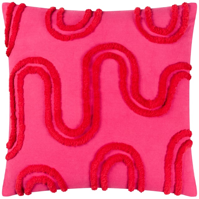 If you like something a bit more abstract, then this feel-good cushion is for you! Featuring soft and fluffy tufts of cotton that wind their way across the face of the cushion, set against a contrasting cotton background, this statement piece adds spades of vibrant colour to your living space. Be loud and proud with the Archie Cushion!