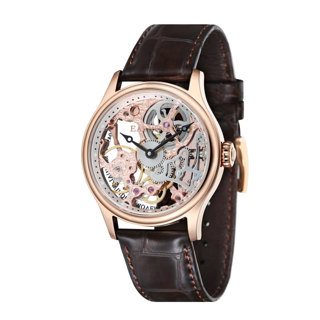 Truly a remarkable timepiece. Here the watch simply acts to frame the true essence and star of this timepiece, the hand-winding mechanical movement. With every second this watch is a balletic flow of gears, and springs that act in unison to deliver a truly incredible working piece of wearable art.