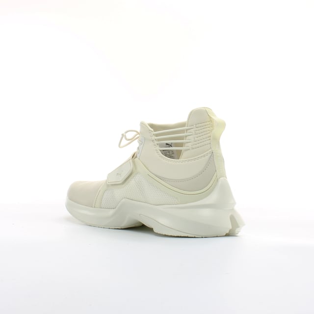 Puma Ignite Fenty White Cuero White Womens Lace Up Trainers 190398 04