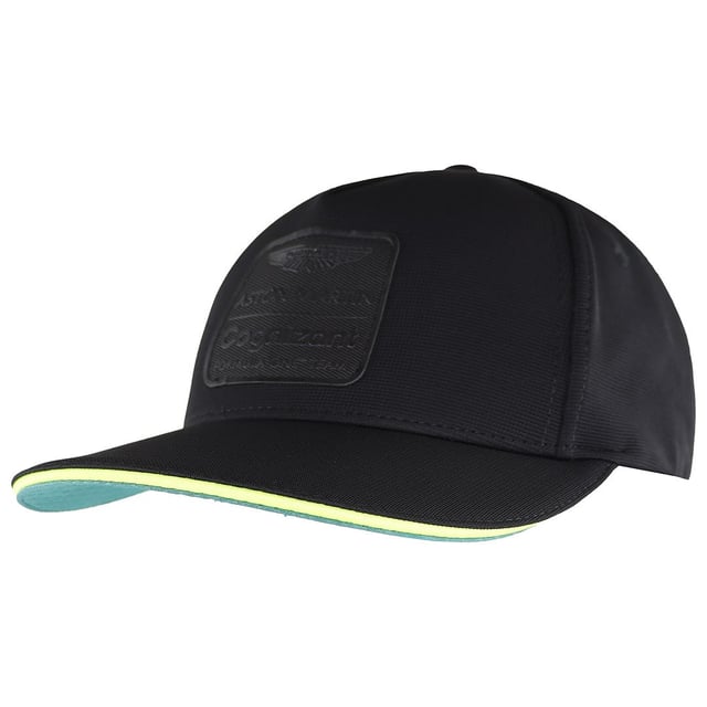 Introducing the Aston Martin Cognizant F1 2021 Official Headwear collection as worn by the team; including drivers Sebastian Vettel and Lance Stroll. Keep your look cool and covered whatever the motive with our AMCF1 Official Lifestyle cap in black, available for both adults and kids. Make a statement in the cap that’s cleverly adorned with discreet yet bold branding as well as a branded storage bag. Our cap adds a sense of sharpness to your outfit. One size fits all.