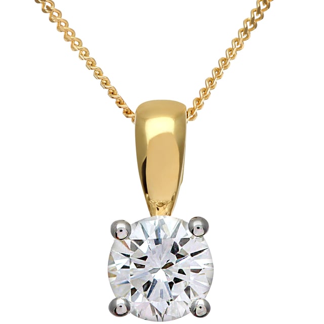 18K (750) Yellow Gold: 2.5gr; # Diamond: 0.75ct; # Dimension: 46cm x 1.2cm x 0.5cm