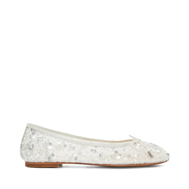 Blending classic ballet design with a playful modern twist, our Hannie flats are adorned with vibrant sequins and a cute bow detail to the round toe. Set on a low stacked heel, this slip-on style will take you from desk to dinner in style and comfort.