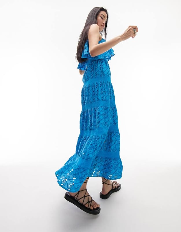 Topshop broderie maxi dress outlet