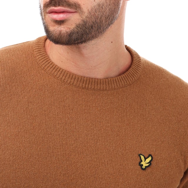 Lyle And Scott Jongens Fly Fleece Sweater met Ronde Hals A10 Storm Blue