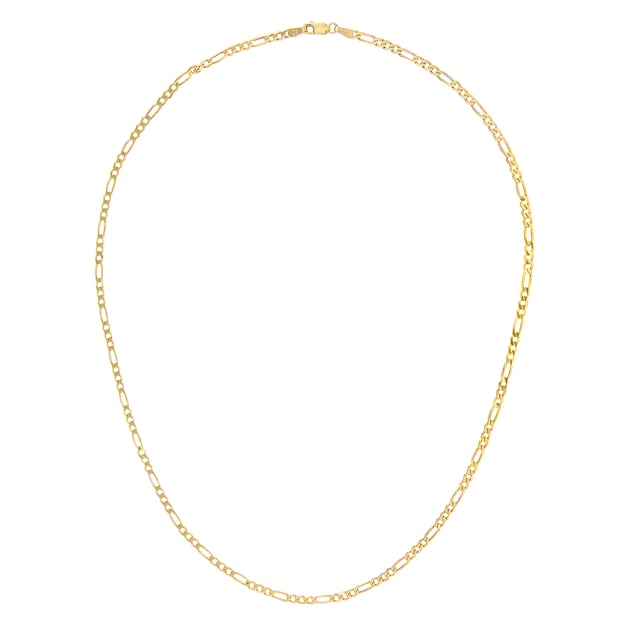 9K (375) geel goud: 7,2 gram; # Afmeting: 51 cm x 0,3 cm