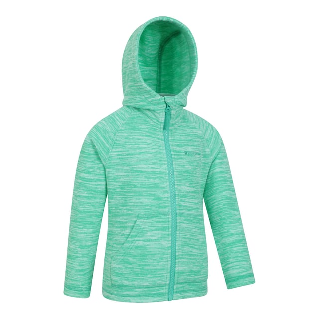 Fabric: Microfleece, Soft Touch. Design: Logo, Melange. Hood Features: Grown On Hood. Fabric Technology: Lightweight. Neckline: Hooded. Sleeve-Type: Long-Sleeved. Pockets: 2 Front Pockets. Fastening: Front Zip.