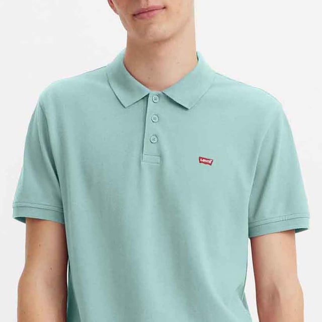 Men's Levis Housemark Polo Shirt in aqua