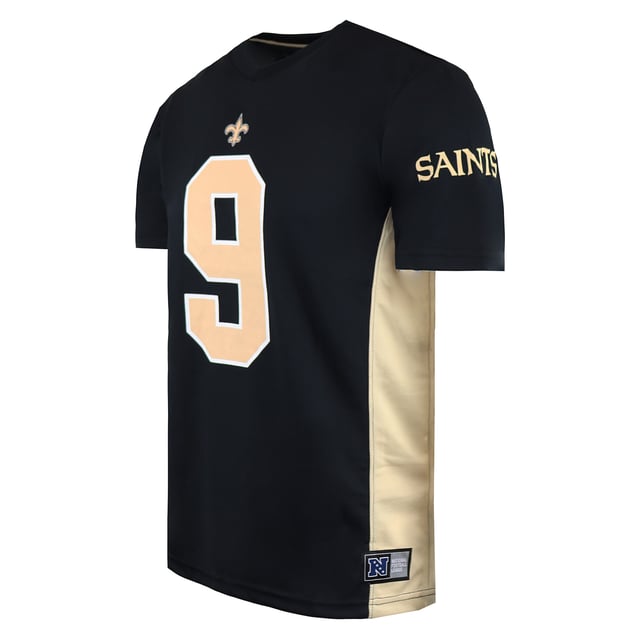 Fanatics NFL New Orleans Saints Drew Brees  Black Mens T-Shirt MN06573DB